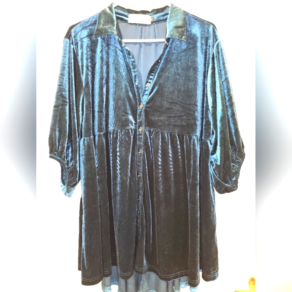 Velvet Button-Up Shirt, Bad Little Country Girl